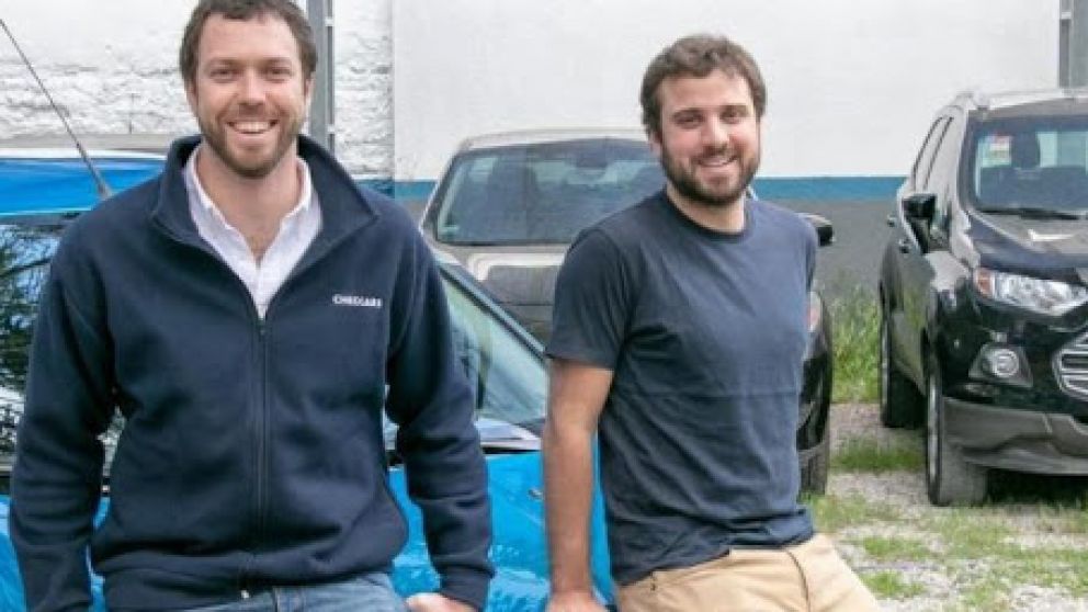 Juan Cruz de la R�a y su socio fundador de Checkars, Jaime Macaya