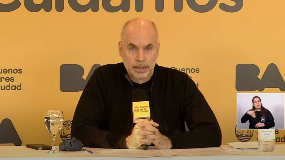 Larreta y parte de su gabinete detallaron las reaperturas en una conferencia de prensa en la sede de Uspallata