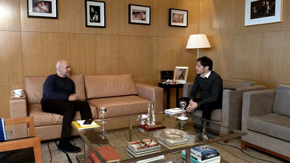 Rodríguez Larreta y Kicillof se reunieron para coordinar medidas en el AMBA