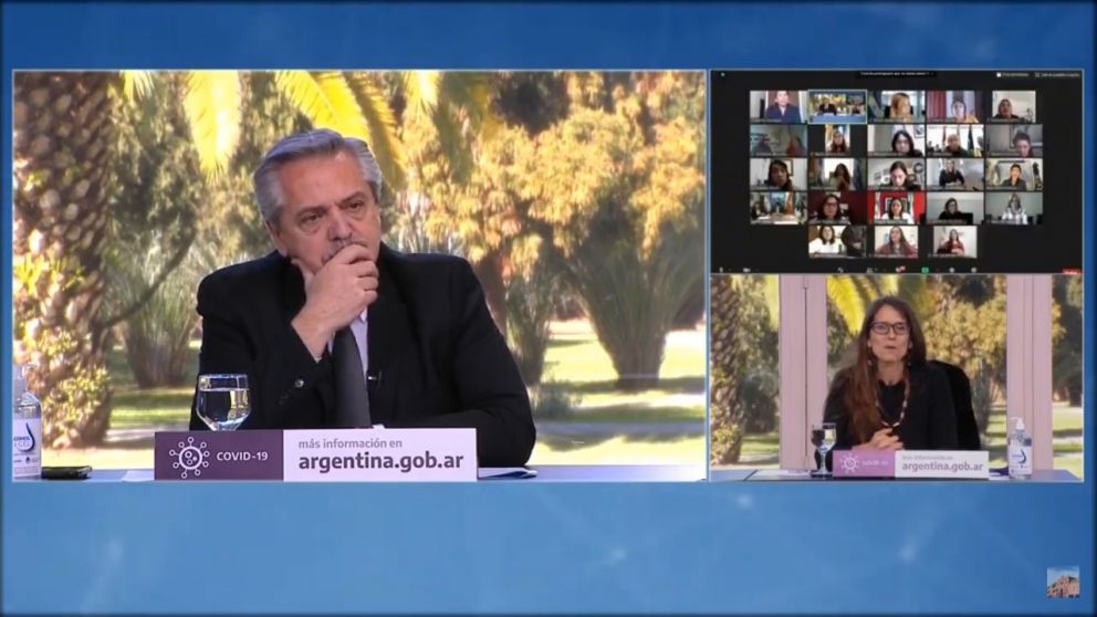 Alberto Fernández llamó a valorar el trabajo no remunerado de las mujeres