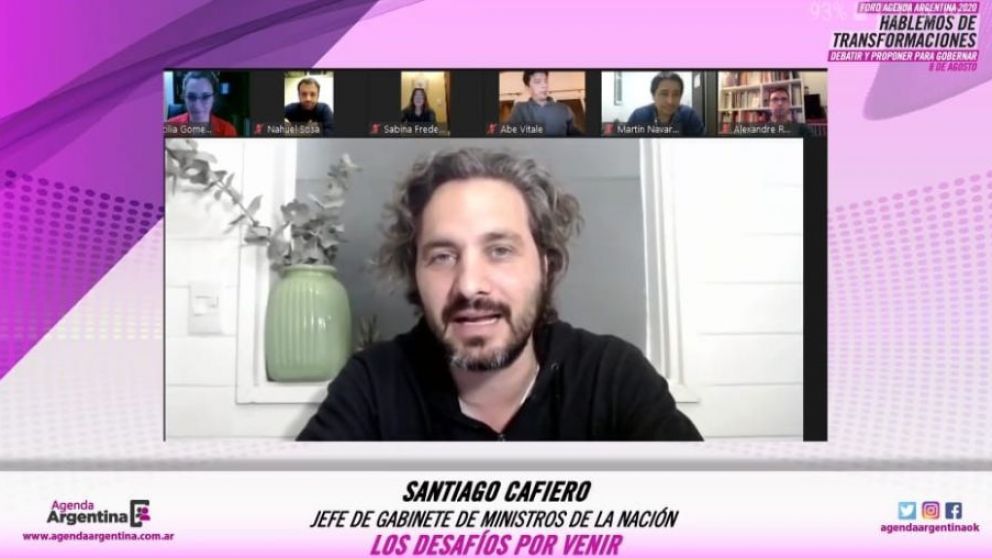 Cafiero dijo que el Gobierno de Macri aplic� una "pol�tica de destrucci�n del pa�s" y llam� a la unidad del Frente de Todos