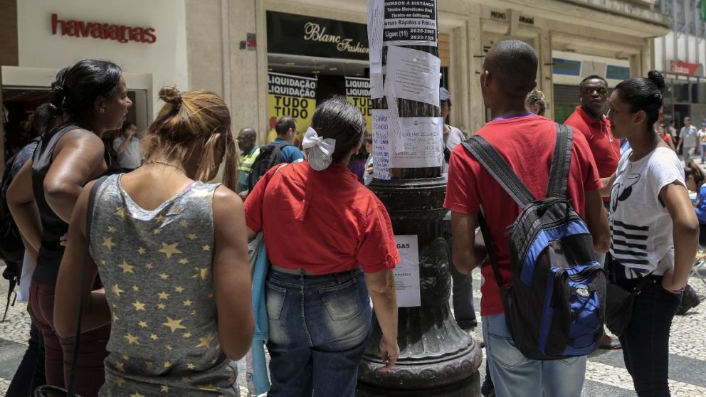 La desocupaci�n en Brasil llega al 13,3% y ya hay casi 13M de desempleados