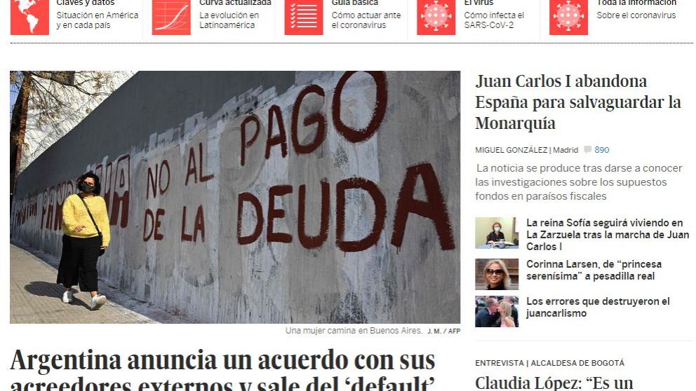 La reestructuración de la deuda en los diarios financieros más importantes del mundo: Argentina "evitó el default"