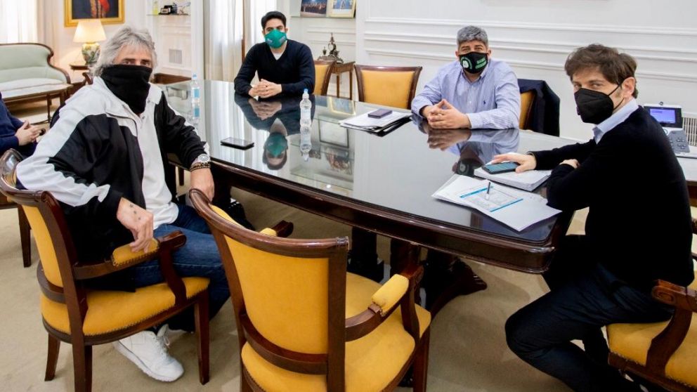 Kicillof recibió a Pablo Moyano y analizaron las dificultades de Camioneros bajo el Covid