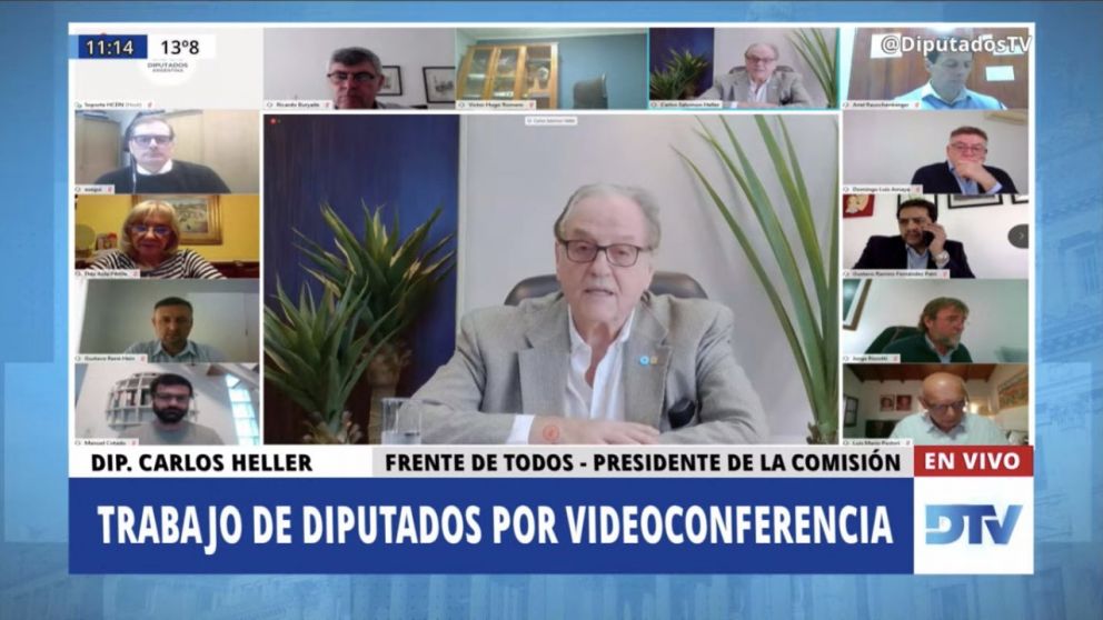 Heller preside el debate remoto de la comisión
