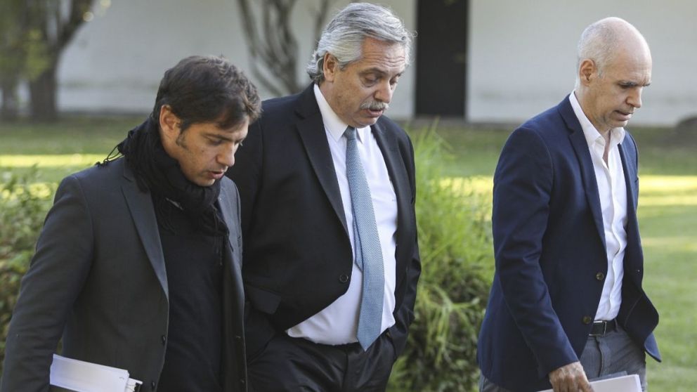 Más encuestados perciben una relación positiva entre Fernández y Larreta que entre Fernández y Kicillof