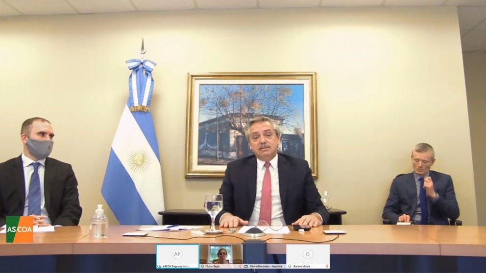 Alberto Fernández habló ante el establishment en una videoconferencia del Consejo de las Américas