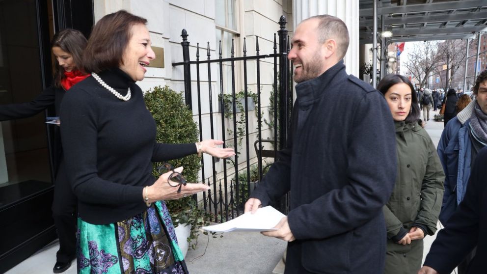 Susan Segal recibió a Martin Guzmán en enero