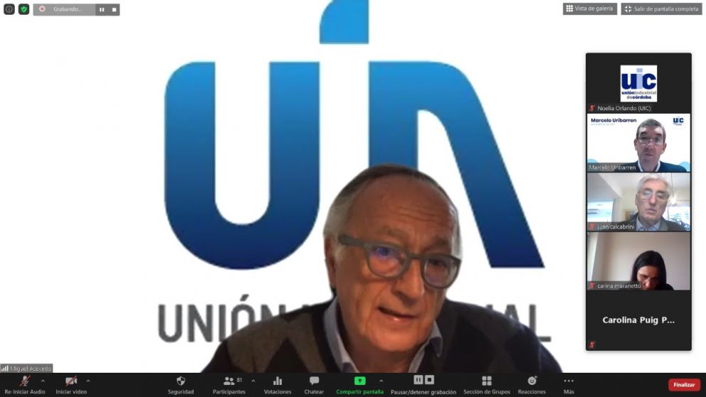 Acevedo participó de la reunión virtual