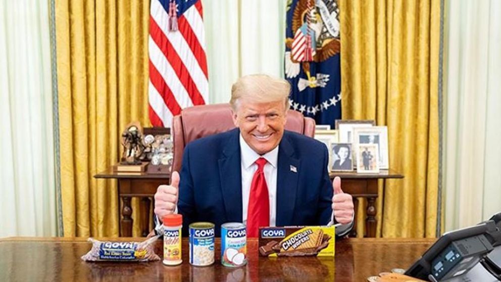 Trump publicitó una marca de productos alimenticios cuyo director lo elogió
