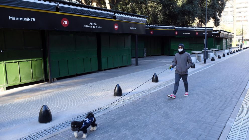 Las librerías al aire libre de la Ciudad de Buenos Aires permanecen cerradas desde el inicio de la cuarentena