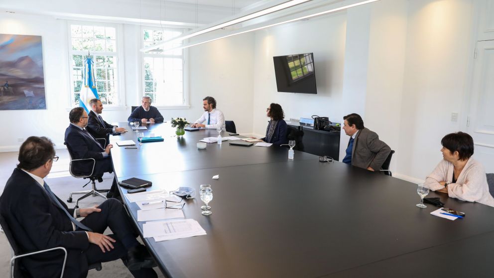 Alberto Fern�ndez encabez� por primera vez una reuni�n de gabinete econ�mico