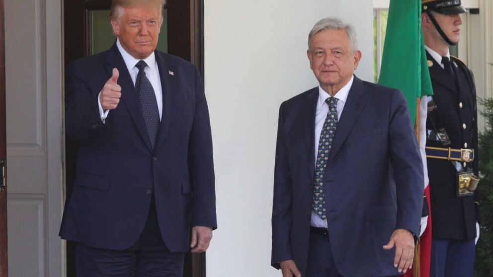 Trump y L�pez Obrador intercambiaron elogios en su primer encuentro personal