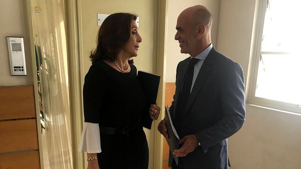 "Señor 5" y "Señora 8":Arribas (derecha) y Majdalani (izquierda) fueron los números uno y dos de la AFI durante todo el gobierno de Macri