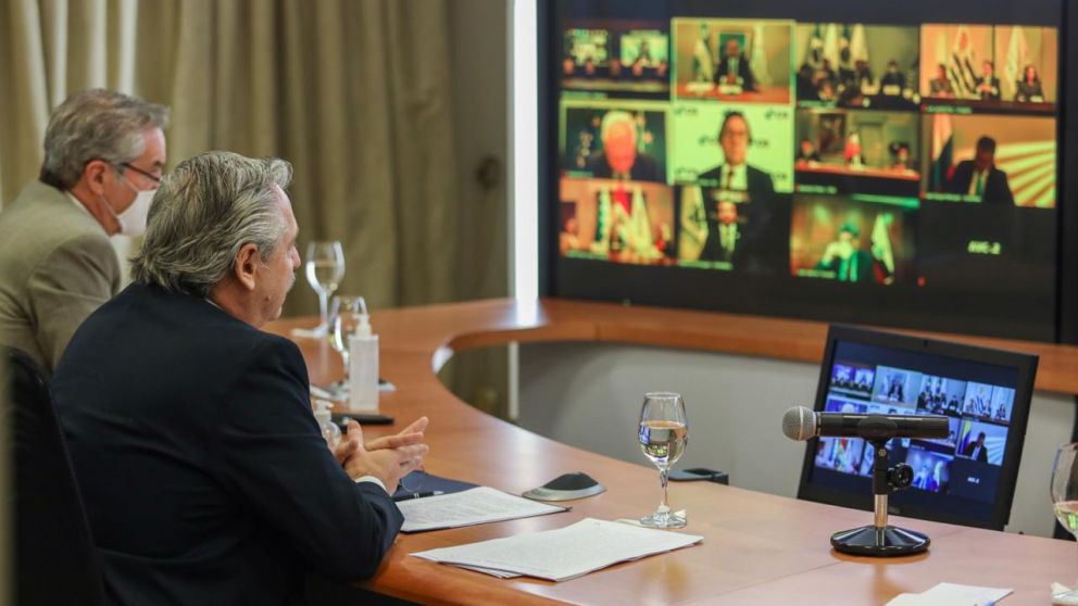 Alberto llam� a limar asperezas en el Mercosur: "Nadie se salva solo"