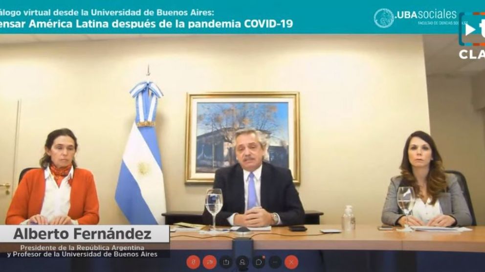 El Presidente esperó a que se emitiera el anuncio sobre la cuarentena para hablar en vivo con el panel