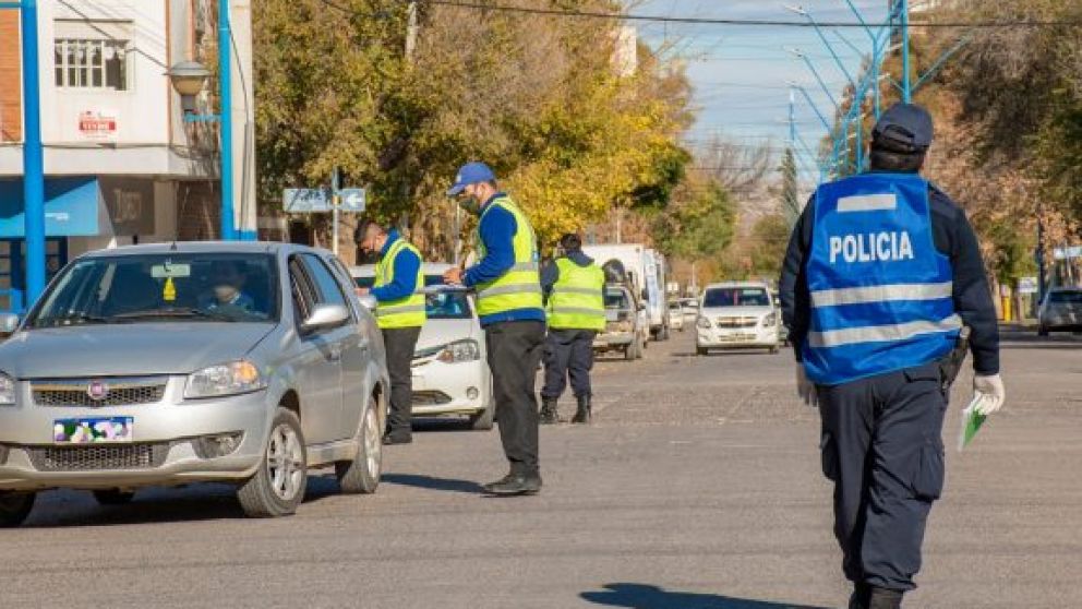 Controles vehiculares en la ciudad de General Roca