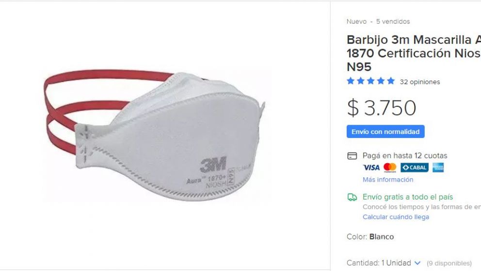 Irregularidades en productos sanitarios en Mercado Libre