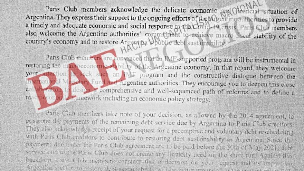 El Club de París le pidió a Guzmán que arregle primero la deuda con el FMI