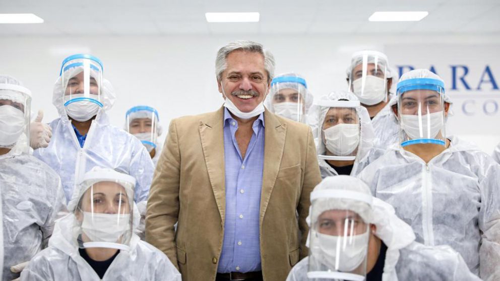 El Presidente saludó a todos los trabajadores en su día