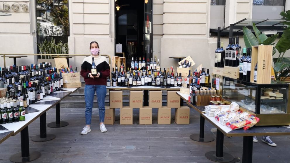 Graziani abrió la vinoteca en el frente de su restaurante Aldo’s