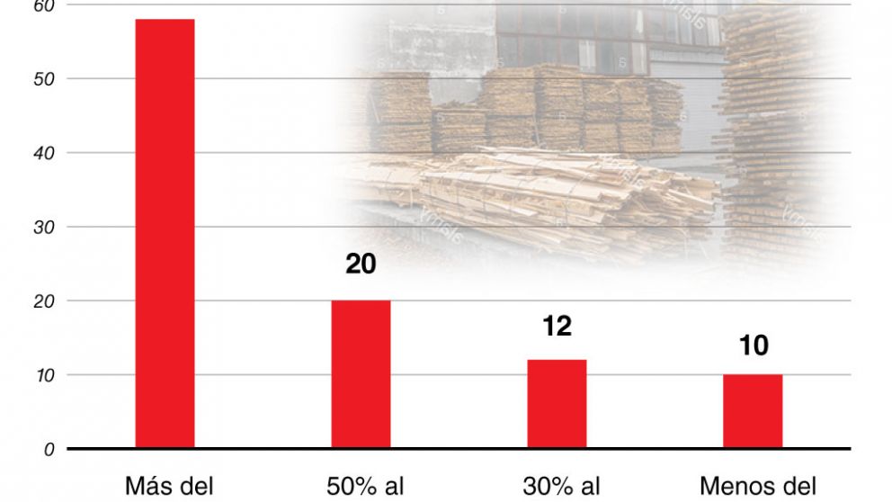 La industria maderera perdió el 70% de las ventas a pesar de la excepción