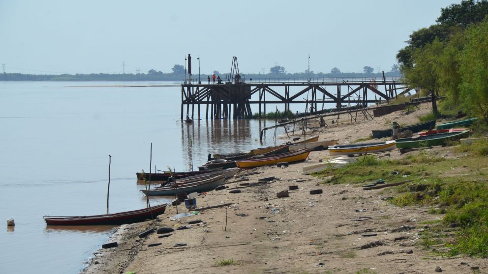 La orilla del río frente a la capital entrerriana de Paraná