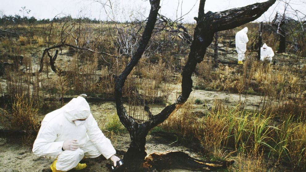 Chernobyl después de la explosión de la planta nuclear