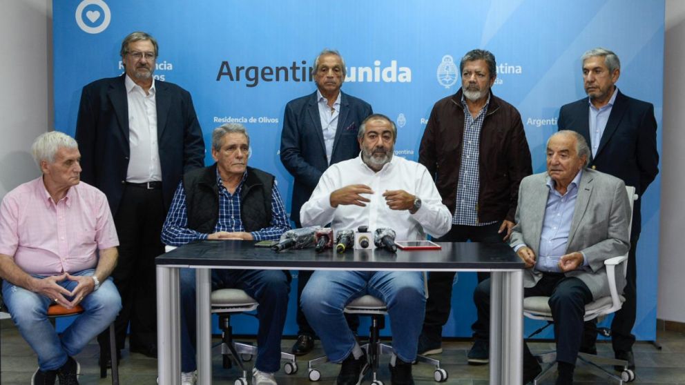 Los sindicalistas estuvieron la semana pasada con el Presidente