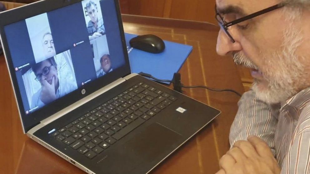 Basterra en videoconferencia