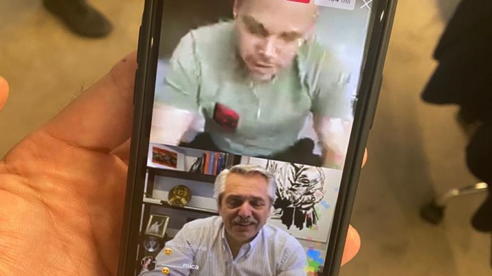 Alberto Fernández mantuvo una conversación en vivo con Residente