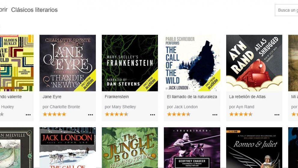 Amazon libera su servicio de libros de audio