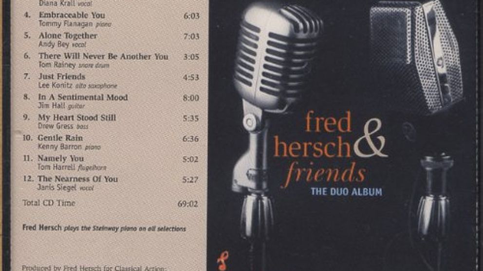 Fred Hersch regresa con un disco de dúos