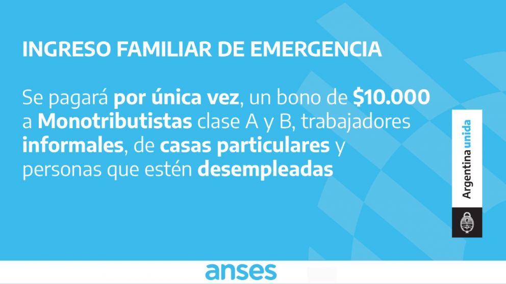 El trámite para cobrar se hará totalmente on line
