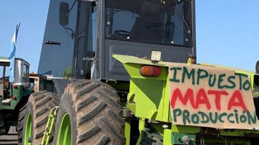 El campo protesta por las retenciones, con la presión impositiva de fondo