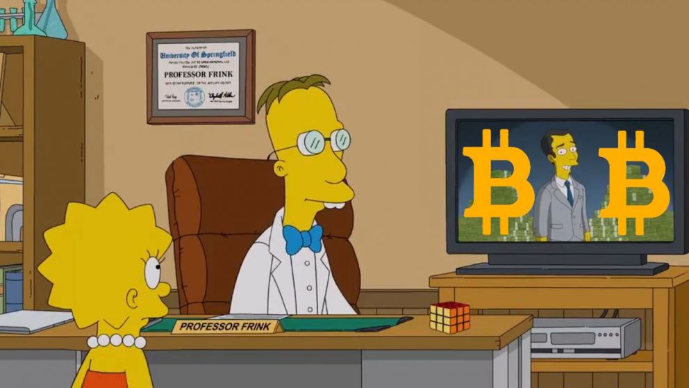 Las criptomonedas llegan a Los Simpson