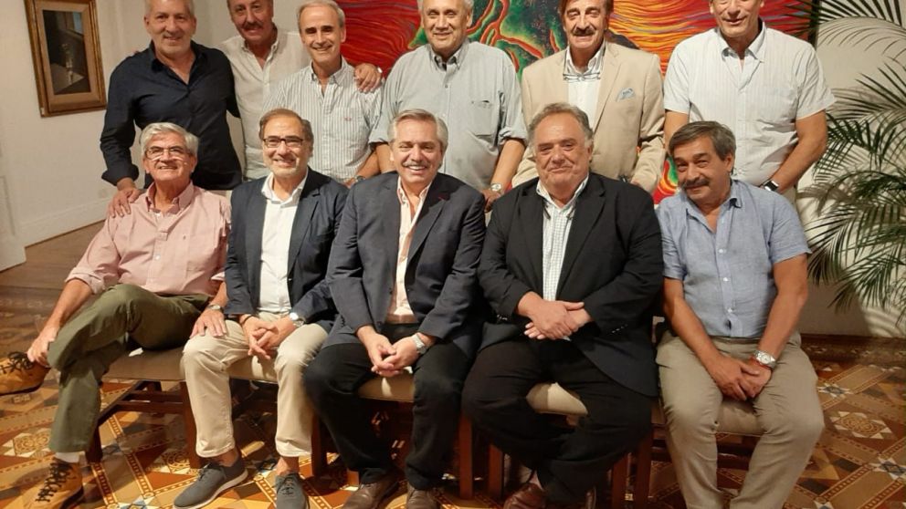 Alberto Fernández, junto a su círculo más íntimo en la Quinta de Olivos