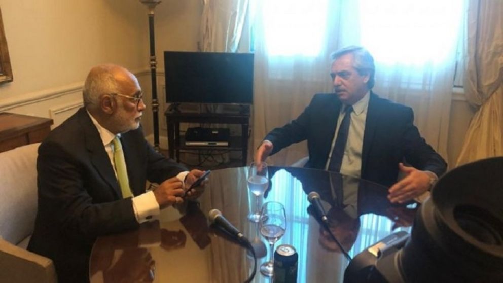 Alberto Fernández fue entrevistado por Oscar González Oro en la Casa Rosada