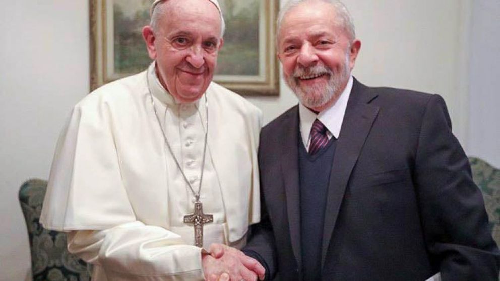 El sumo pontífice recibió por más de una hora a Lula