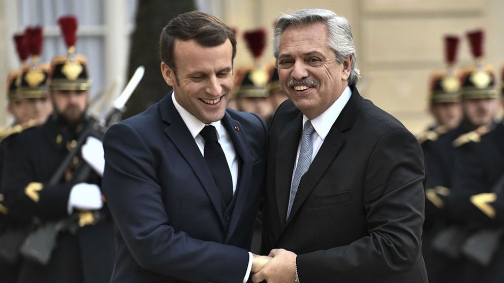 "Sepa que puede contar con nosotros", dijo Macron al recibir a Alberto