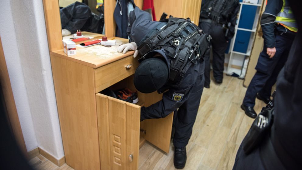 El operativo policial fue enorme