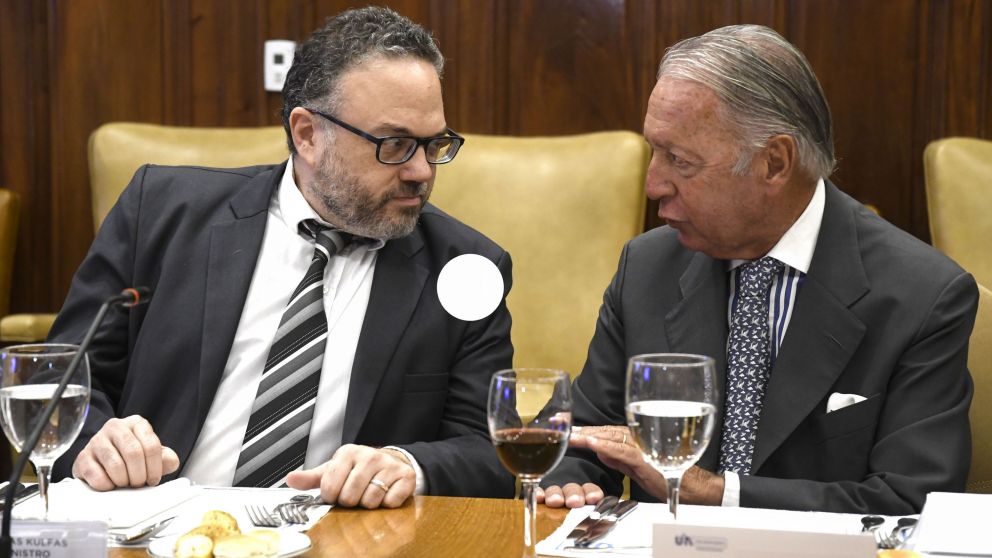 El diálogo entre Kulfas y Daniel Funes de Rioja, vicepresidente de la entidad