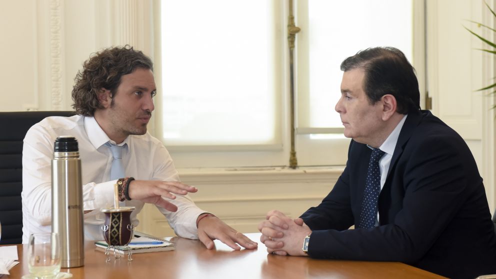 Cafiero recibe a Zamora, que también vio a De Pedro y Meoni