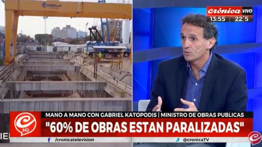 Katopodis estuvo en Chiche 2020 por Crónica TV