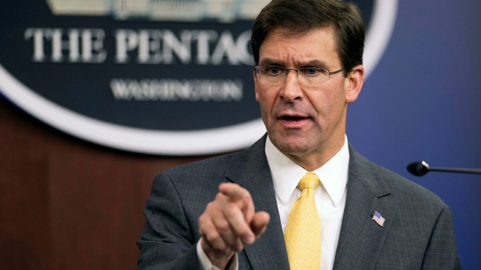 El secretario de Defensa de Estados Unidos, Mark Esper