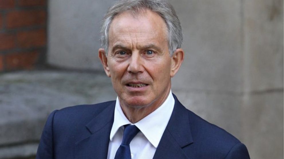 Reapareci� Tony Blair 