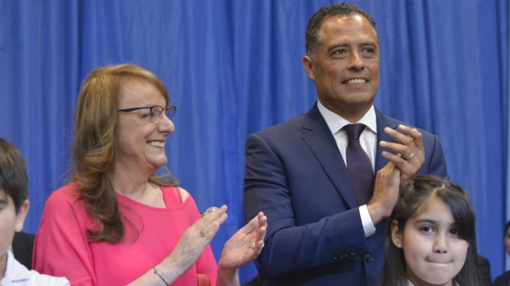 Alicia Kirchner y su vice, Eduardo Quiroga