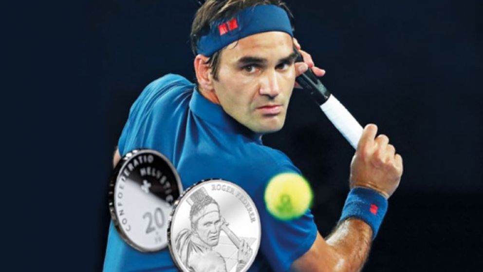 Roger Federer será "acuñado" en dos monedas conmemorativas