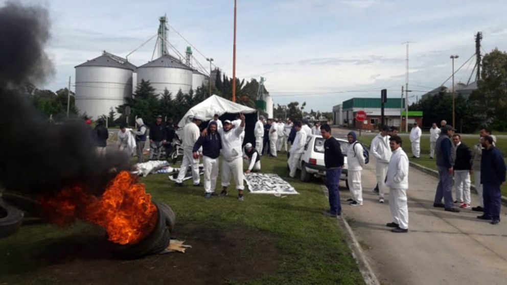 Reclamo en cereales Tres Arroyos