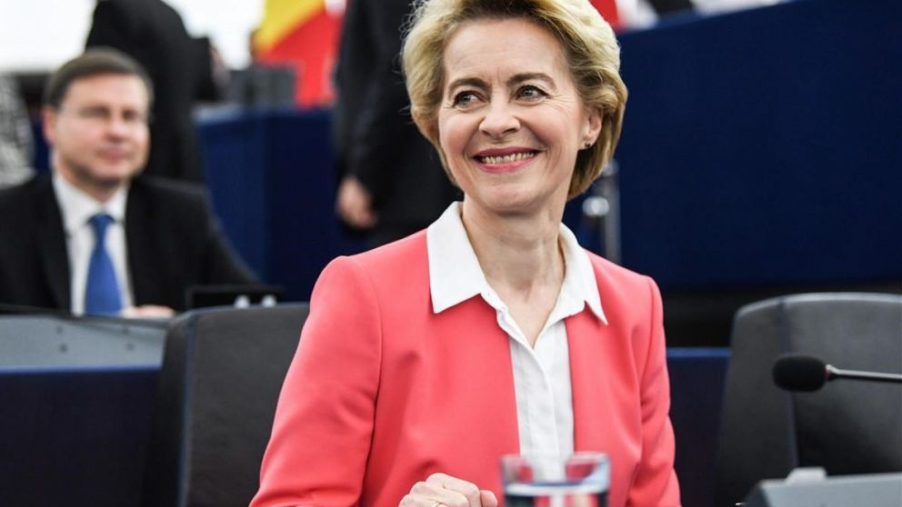Von der Leyen recibió el respaldo de 461 eurodiputados
